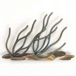 SOFT CORAL BRANCHES METAL WALL ART - SMALL