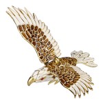 Enamel Articulated Eagle Ornament
