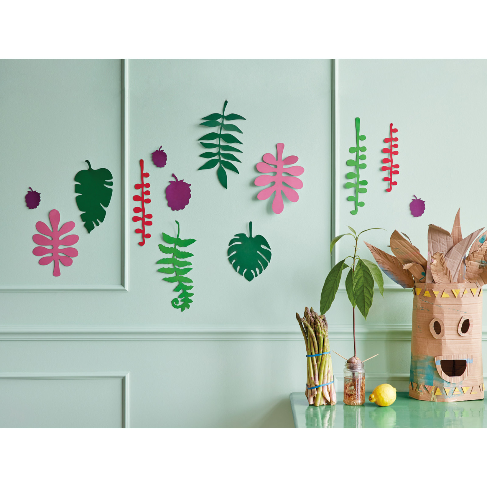 PAPER POP OUTS- TROPICAL LEAVES