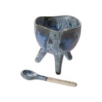 AZUL FOOTED BOWL