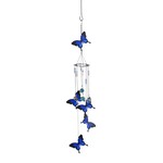SPIRAL BLUE BUTTERFLY CHIMES