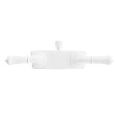 Dura Faucet RV Shower Faucet Valve Diverter with Classical Handles (White)