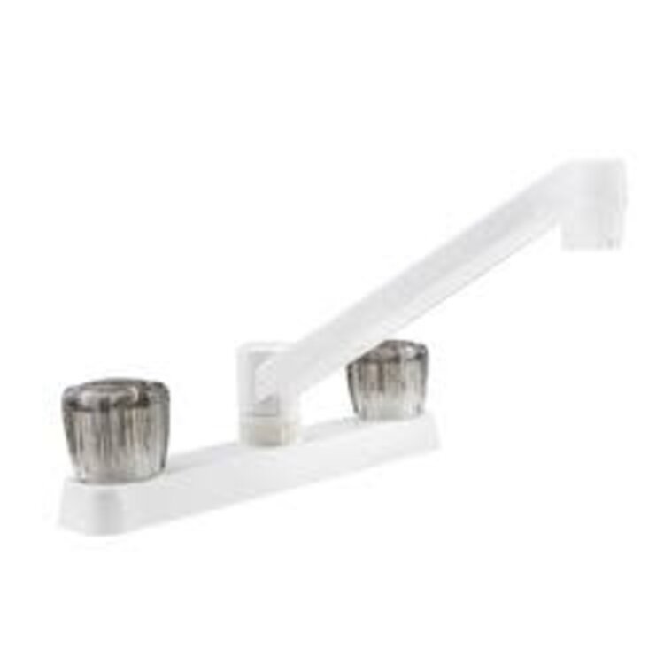 Dura Faucet Two smoke Handle White Kitchen Faucet