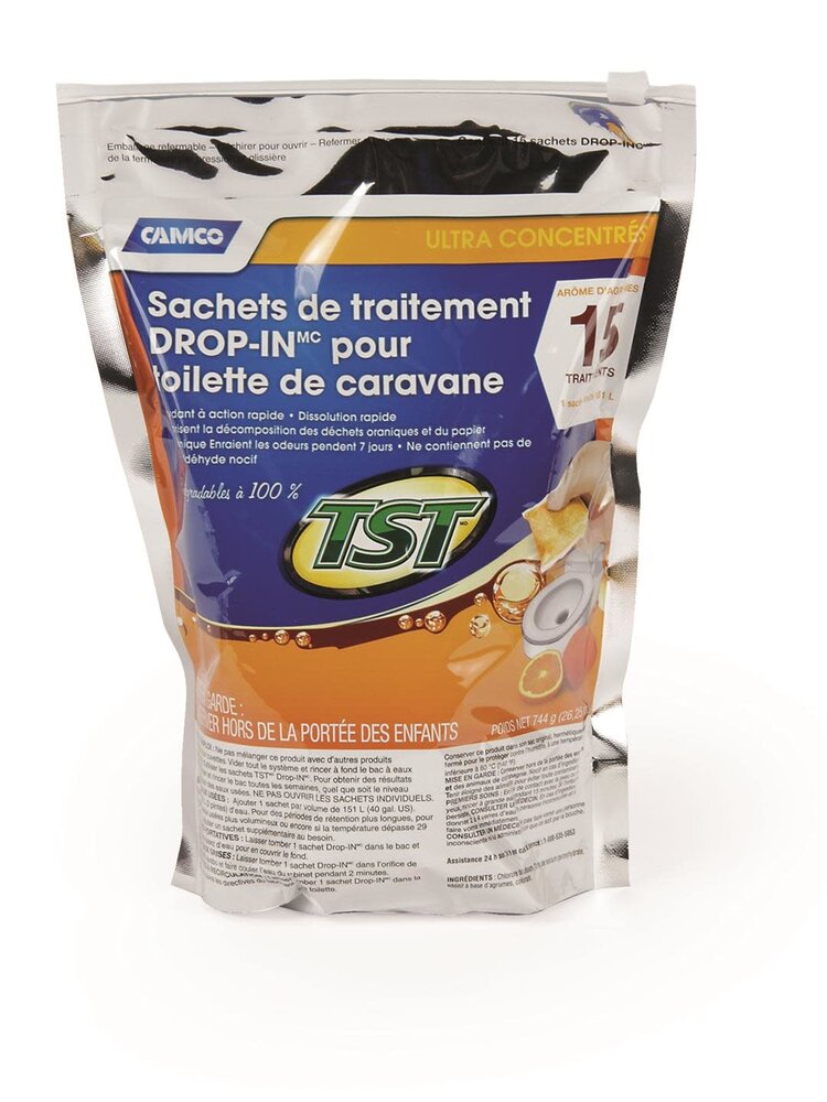 Camco TST Orange Drop Ins 15/Bag