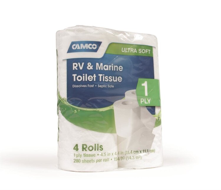 CAMCO TOILET TISSU 4PK 1-PLY
