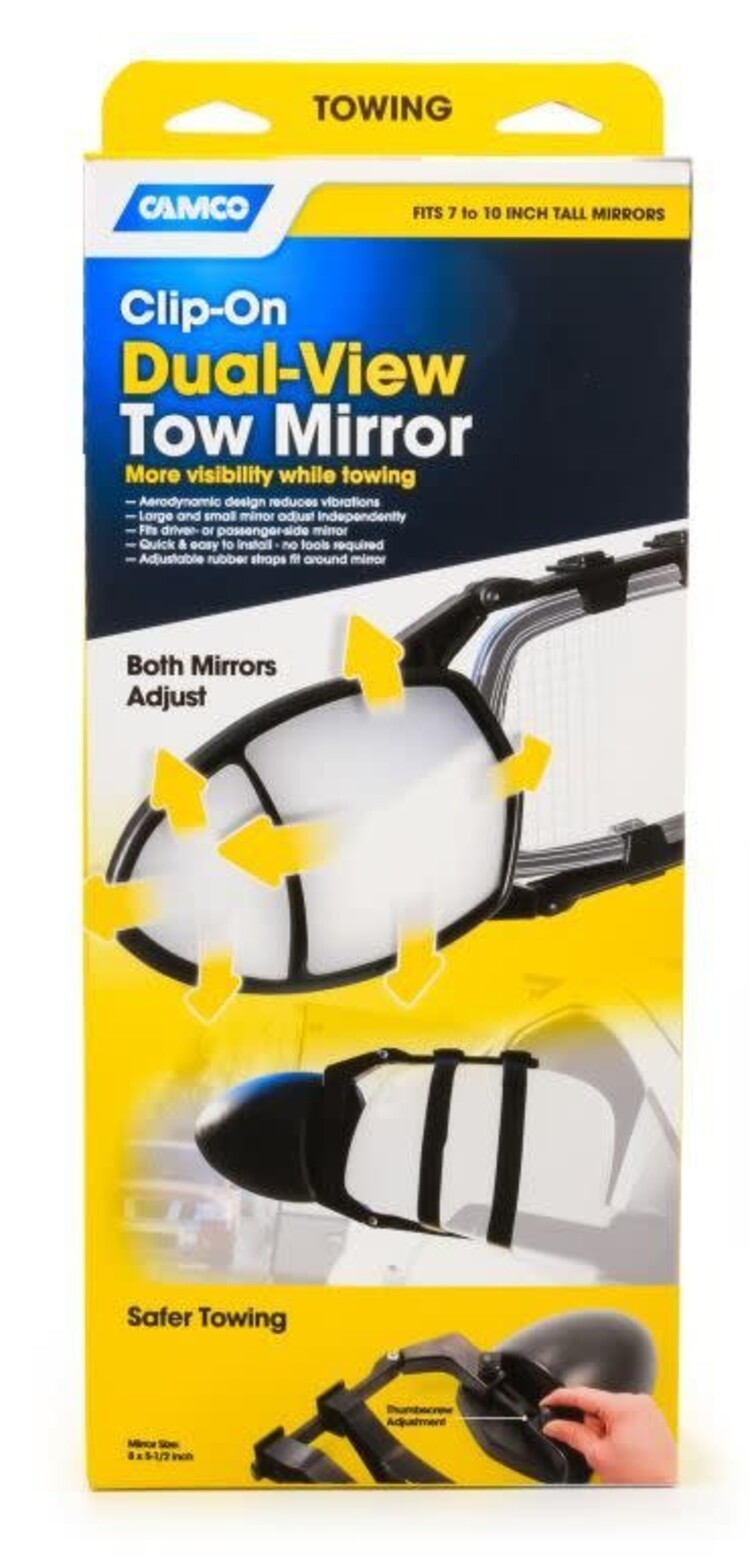 Camco Tow Mirror Clamp On Double