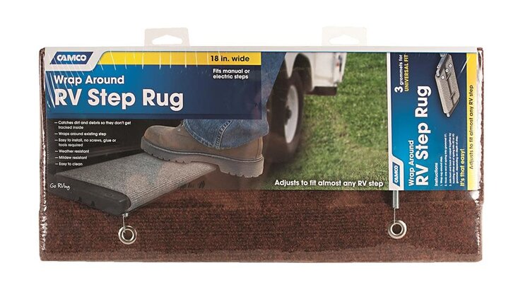 Camco Step Rug Brown