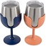 Camco WINE TUMBLER NAVY/PEACH