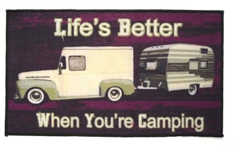 Kittrich Mat Lifes Better When Camping
