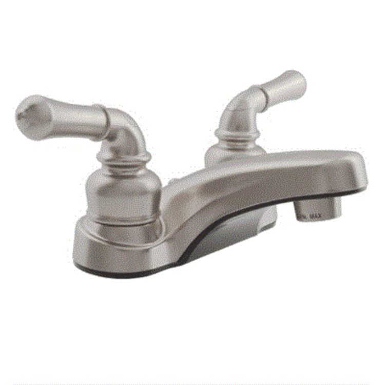 Dura Faucet RV Bathroom Faucet with Classical Handles (Brushed Satin Nickel)