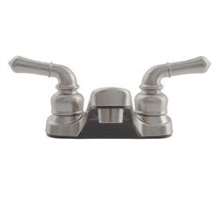 Dura Faucet RV Bathroom Faucet with Classical Handles (Brushed Satin Nickel)