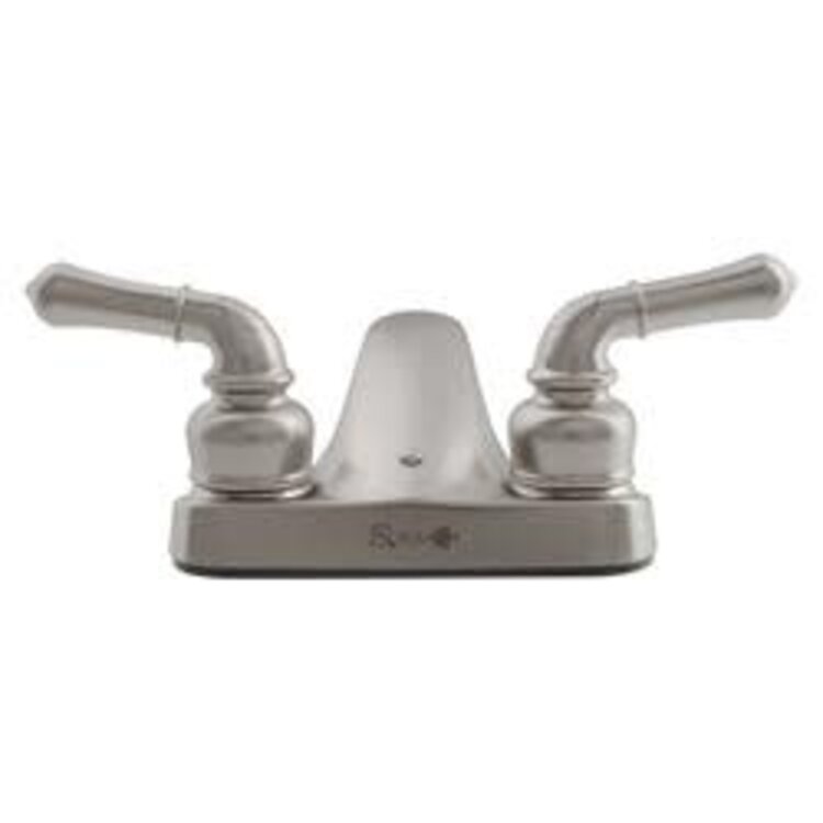 Dura Faucet RV Bathroom Faucet with Classical Handles (Brushed Satin Nickel)