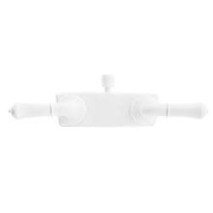 Dura Faucet RV Shower Faucet Valve Diverter with Classical Handles (White)