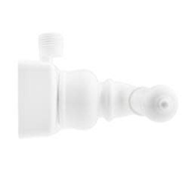 Dura Faucet RV Shower Faucet Valve Diverter with Classical Handles (White)