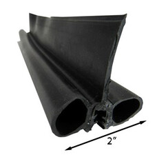 AP Products Seal - Double Bulb - 2" - Black  Clamp w/Wiper