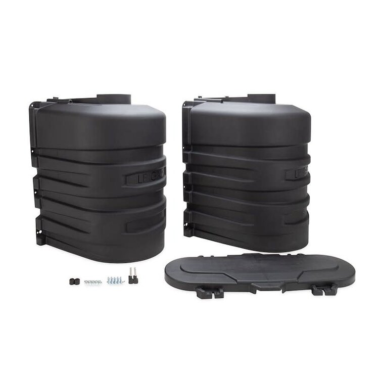 Camco 20lbs Double Tank Cover blk