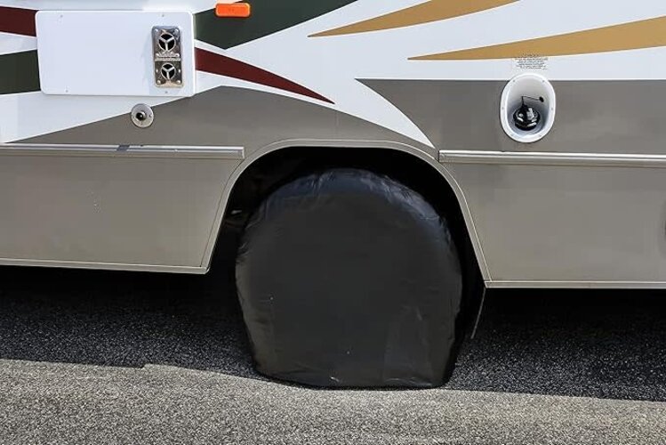 Camco Black Tire/Wheel Cover 24-26"