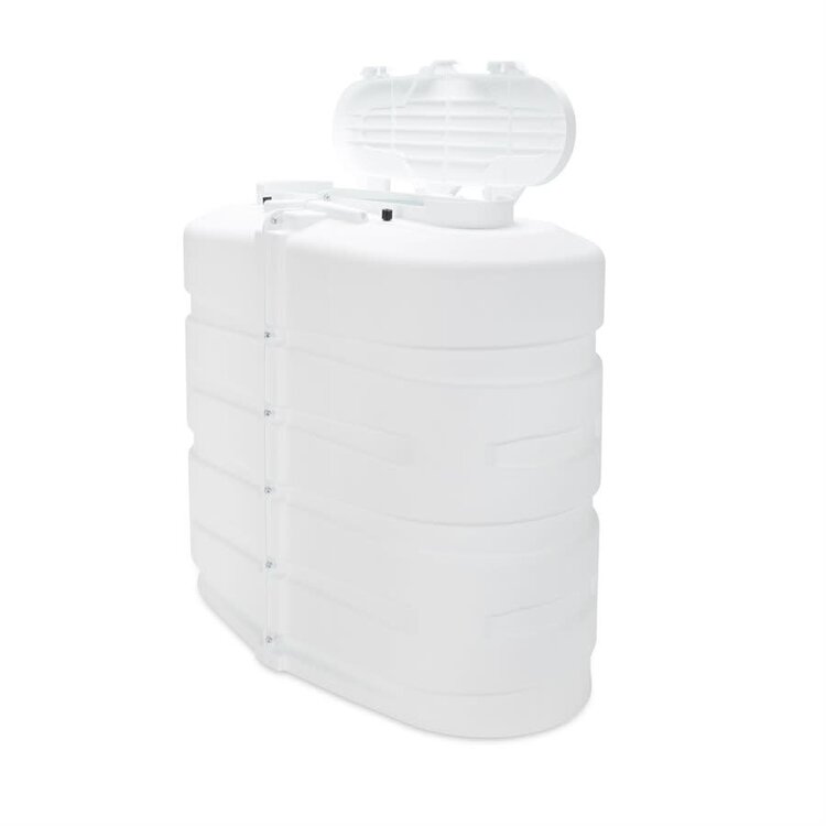 Camco 30LB. Double Tank Cover-Polar White w/Access