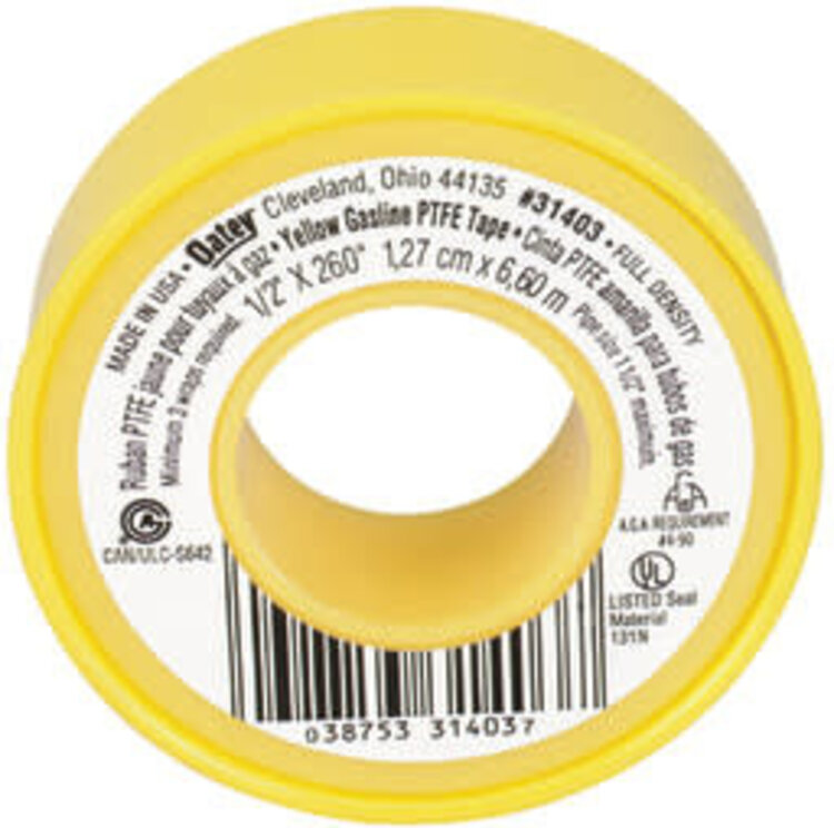 Atlas Trailer Coach Teflon Gas Tape Yellow