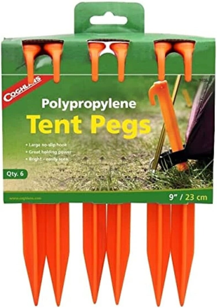 Coghlan's 9" Tent Pegs (6/Pk)