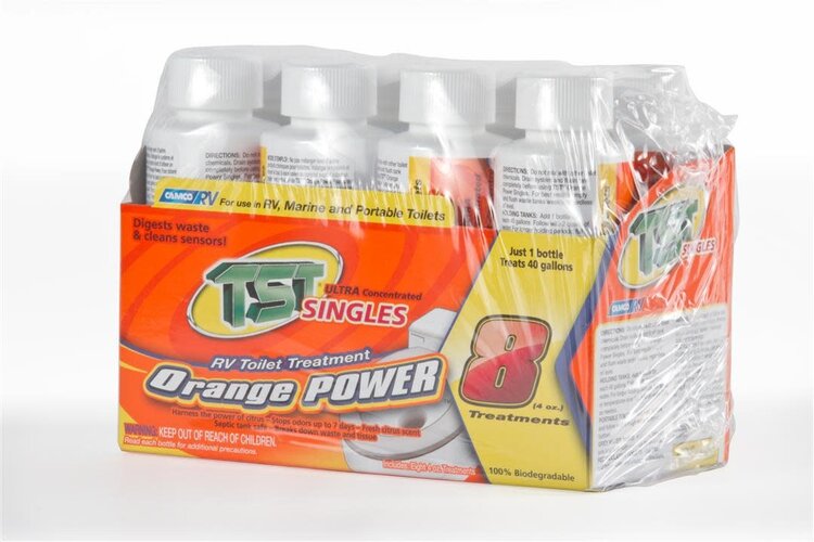 Camco TST Orange Singles 8-4 Oz Bottles