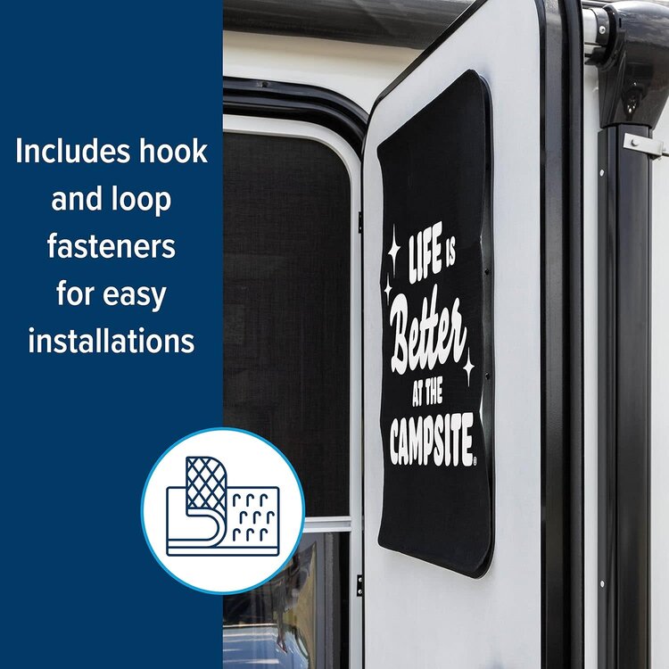 Camco Camper/RV Door Window Light Blocking Shade LIBATC