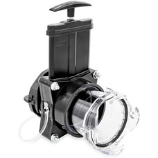 Camco Ready-to-Use Gate Valve with Built-in Clear Adapter , Black