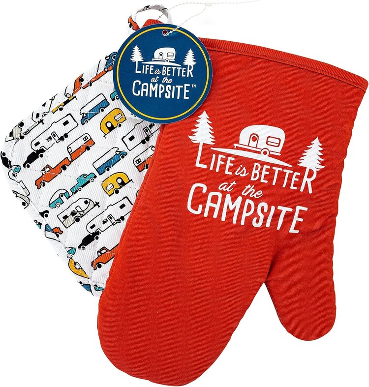 Camco Oven Mitt/ Pot Holder Set
