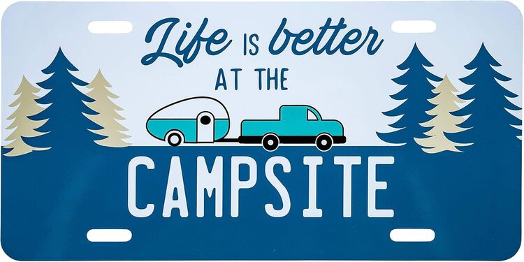 Camco LICENSE PLATE NAVY