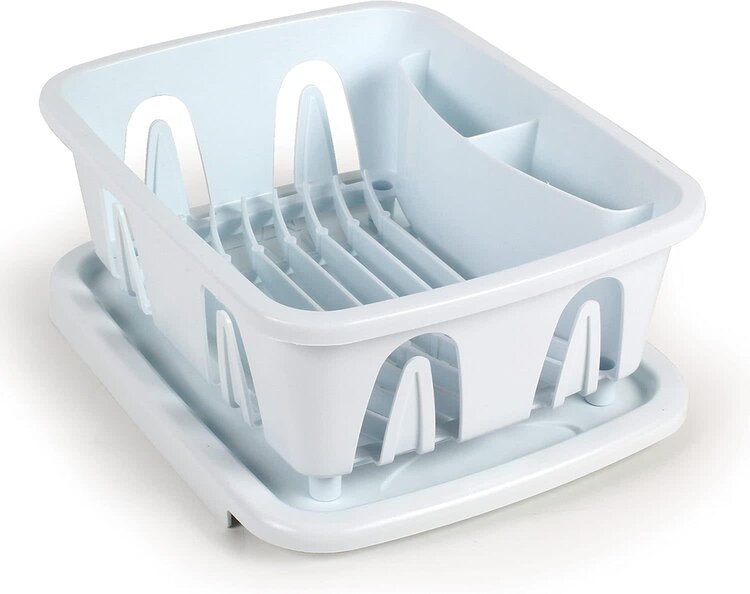 Camco Mini dish drainer w/tray white