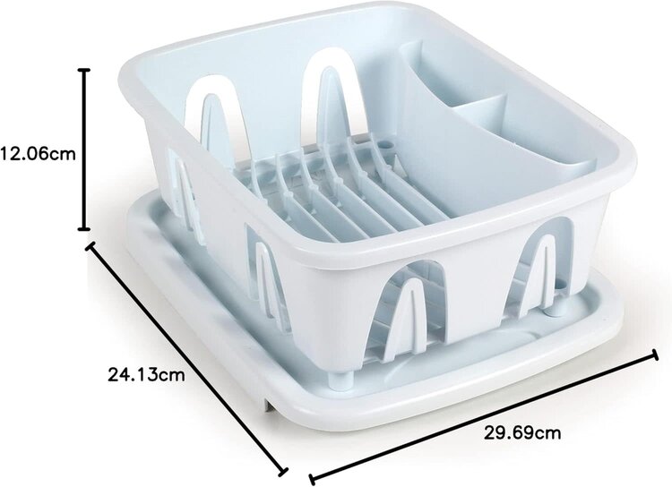 Camco Mini dish drainer w/tray white