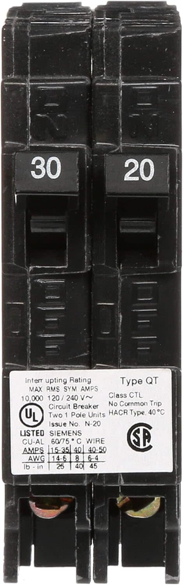 Parallax 30 A -20 A Circuit Breaker