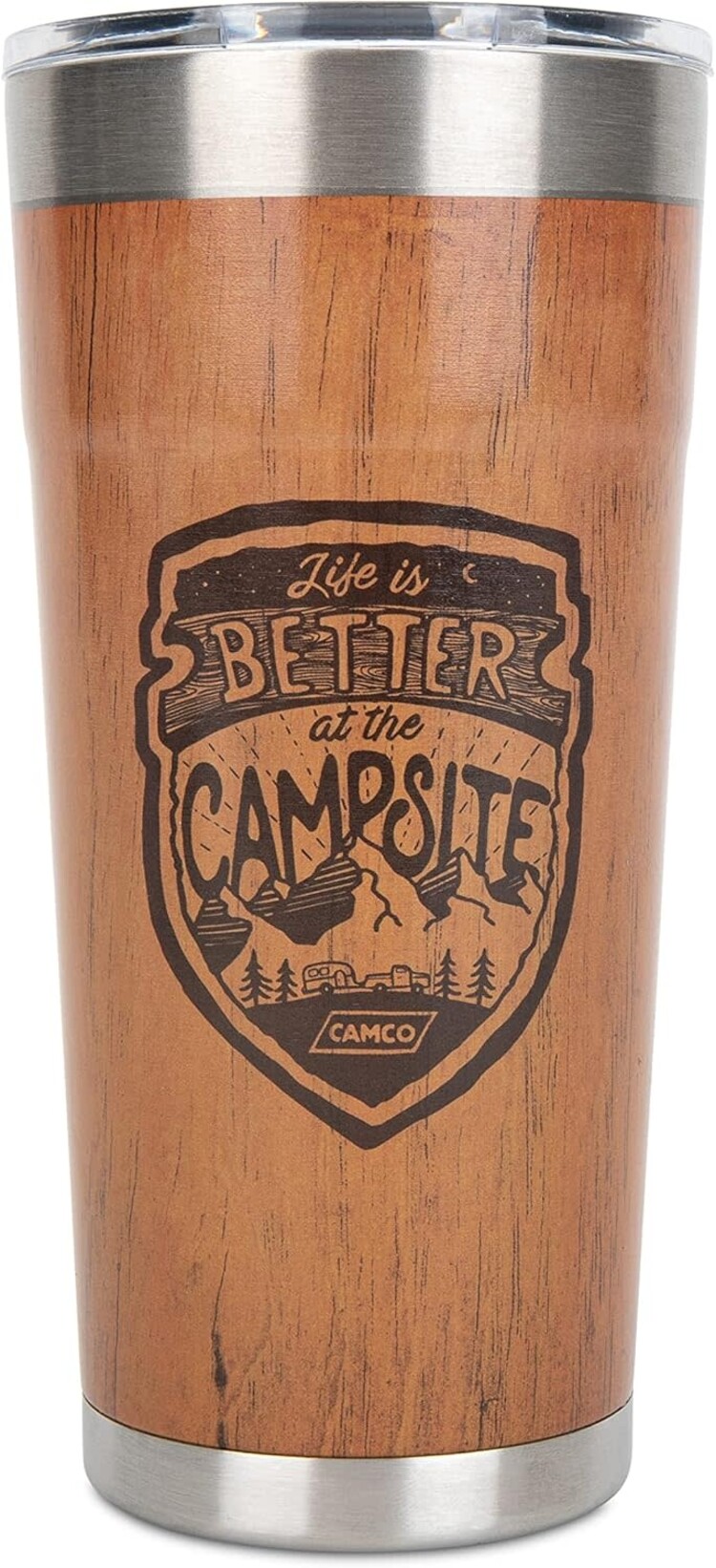 Camco Tumbler Wood Grain