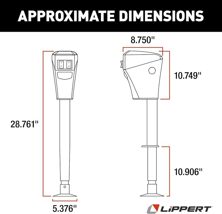 Lippert Lippert Power Jack 3500 Lbs