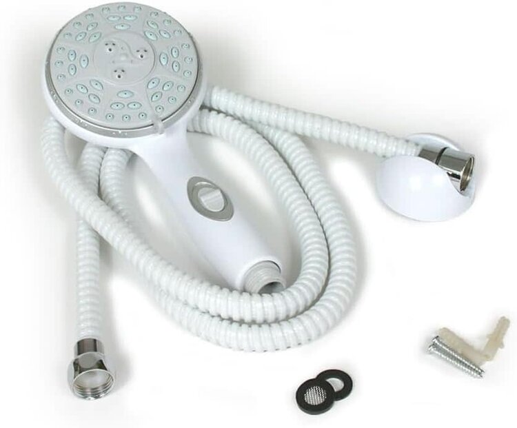 Camco Shower Kit White with on/off