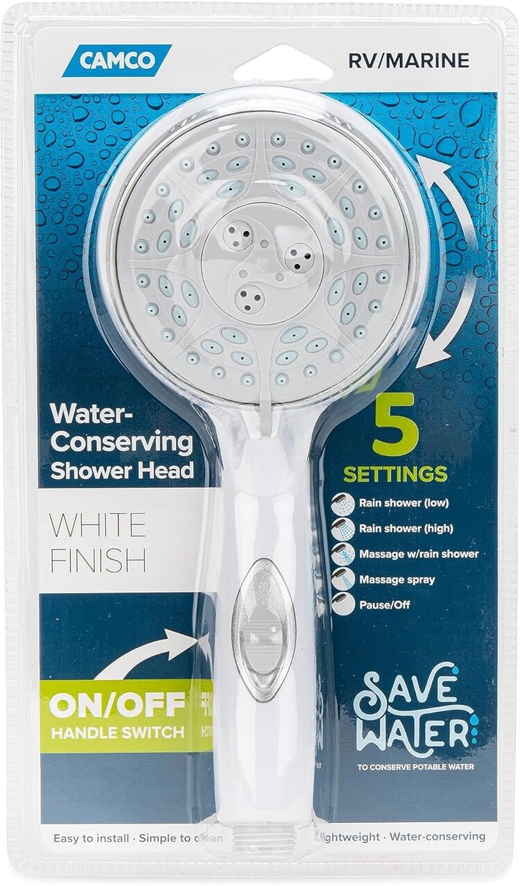 Camco Shower Head White