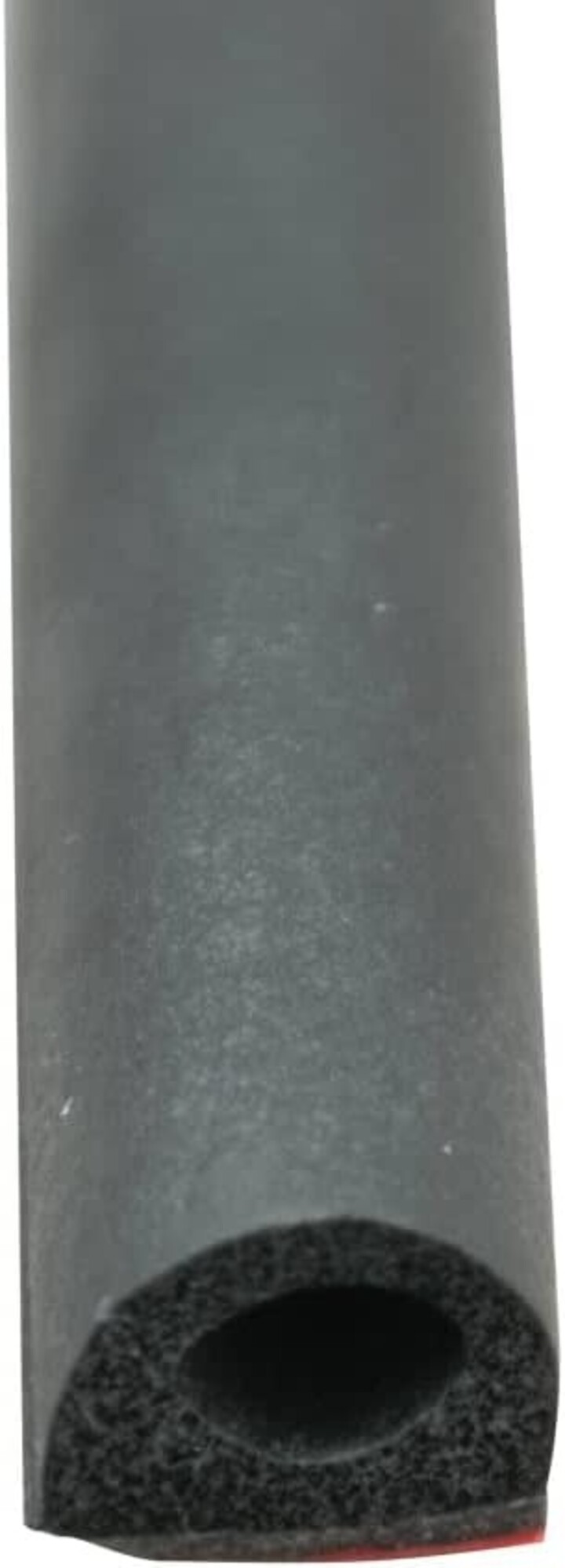 AP Products Black 1/2" x 3/8" Rubber D-Seal with Tape (Sold per Foot)