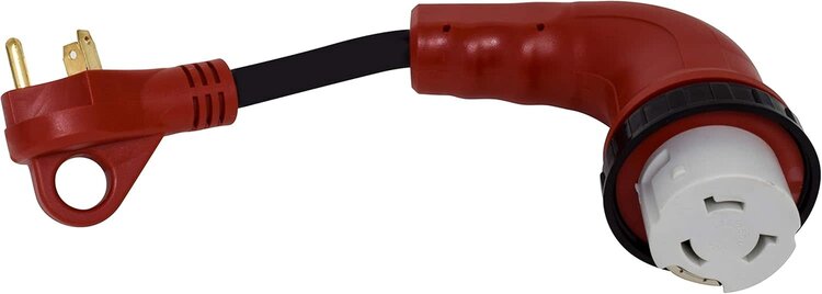 Valterra 30 Amp Male-50 Amp Female Marinco 90 Degree