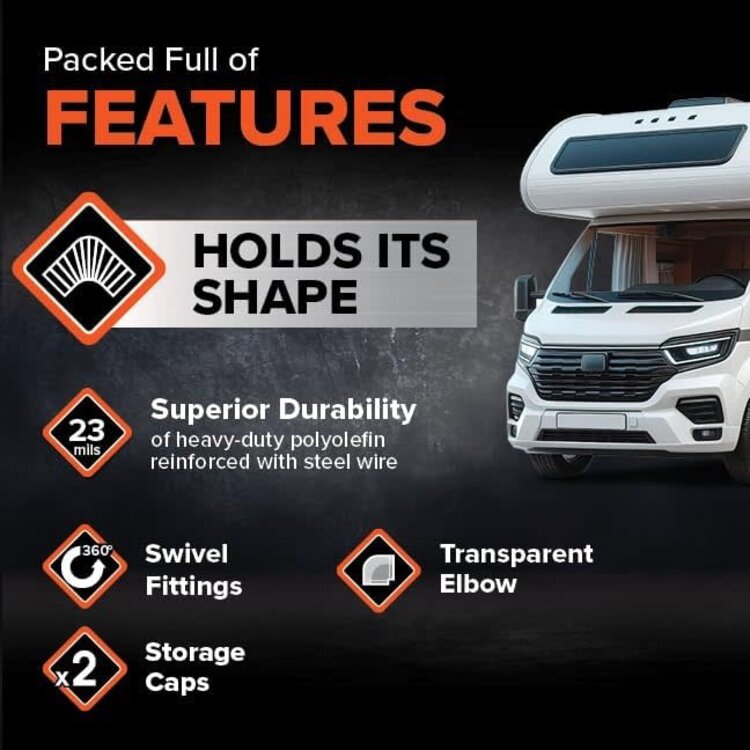 Camco Rhinoflex Sewer Hose Kit 15'