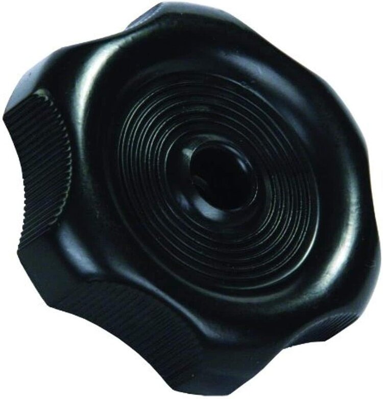 JR Products Black Knob 1"