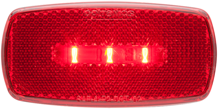 Optronics LED Red Black Base Marker Light