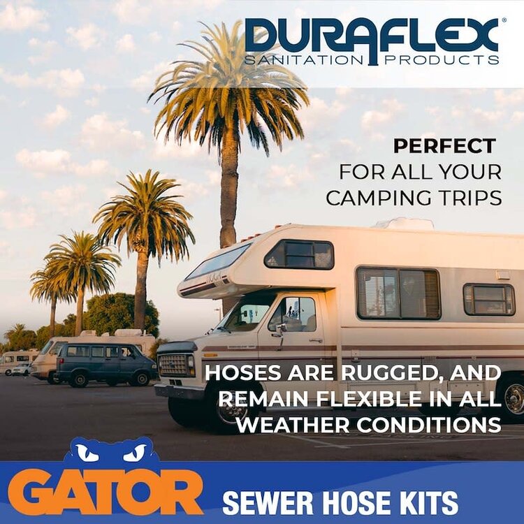 Duraflex Sewer Hose; Gator; 15 Foot Extended Length 24 Mil