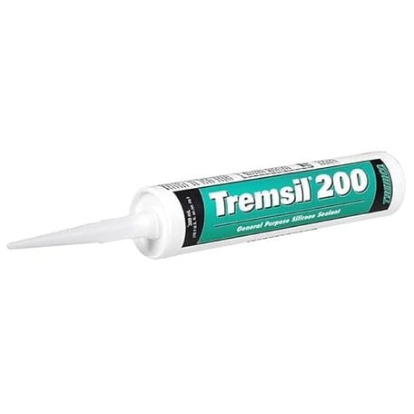 TremSil 200 general-purpose silicone sealant tube on a plain background.