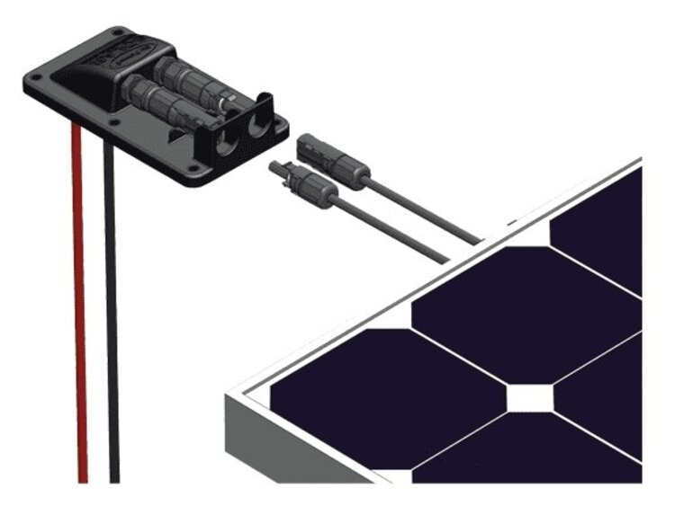 Go Power Cable Entry Plate Panel Mount 10'