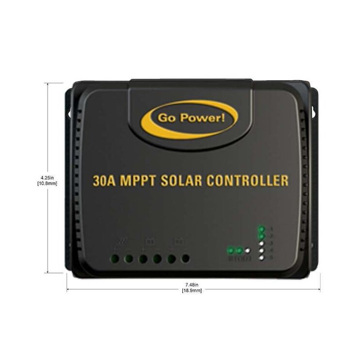 Go Power 30A MPPT Solar Controller (close to battery)