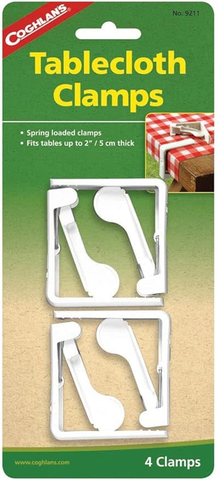 Coghlan's Coghlan's Tablecloth Clamps, Pack of 4