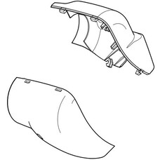 Carefree Cover Kit Motor Alt Blk