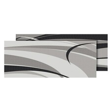Faulkner Patio Mat Graphic Black/Gray 9' X 12'