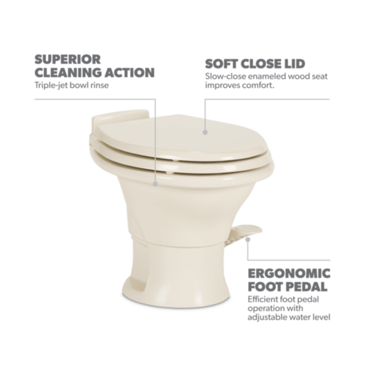 Dometic 311 Dometic Low Profile Toilet Bone