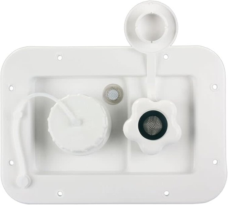 B&B molders Fresh Water Inlet; Used For RV Fresh Water System; Gravity Water Fill